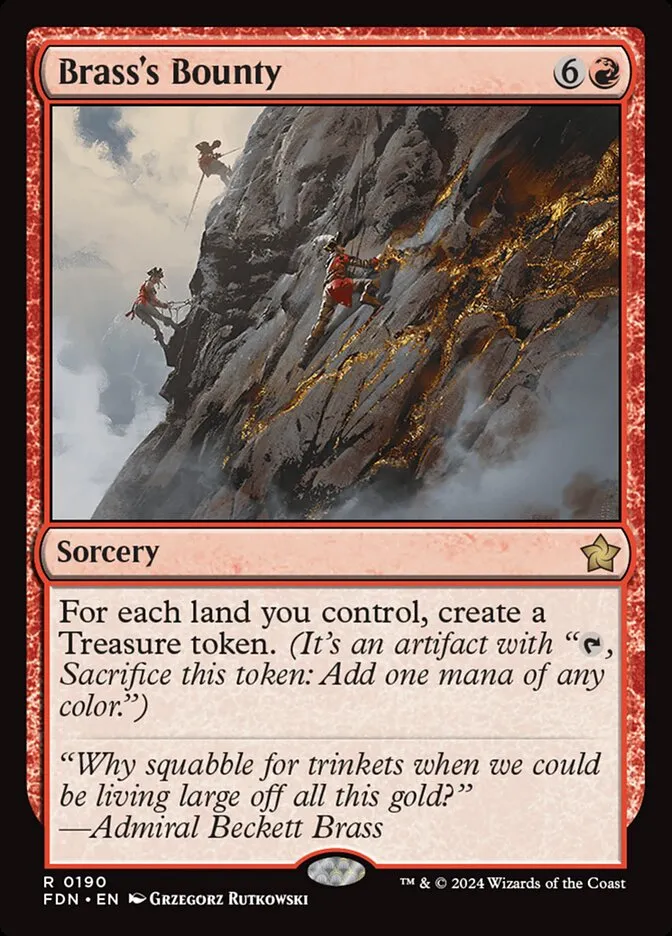 2024 Foundations Brass's Bounty #190 rare card image