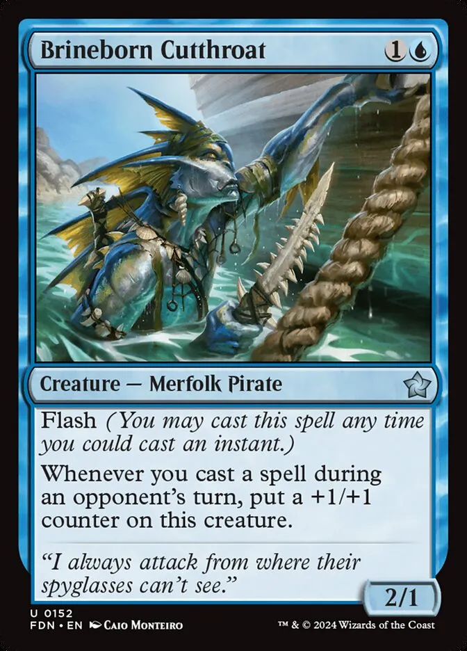 2024 Foundations Brineborn Cutthroat #152 uncommon card image