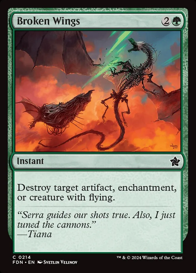 2024 Foundations Broken Wings [Foil] common #214 common card image