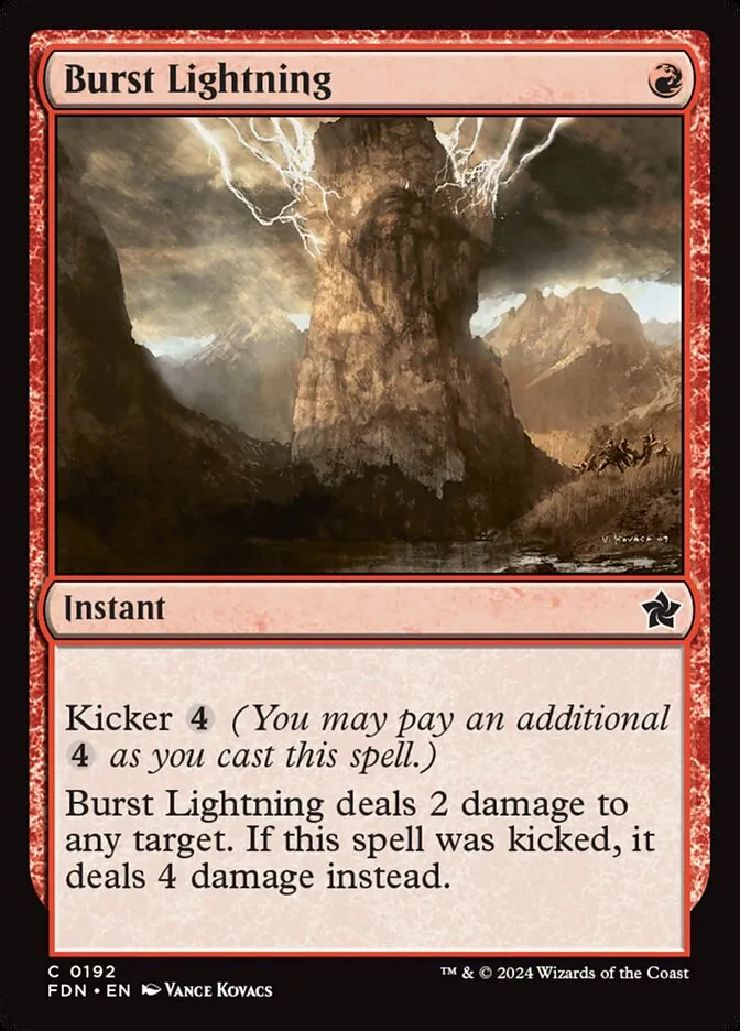 2024 Foundations Burst Lightning [Foil] common #192 common card image