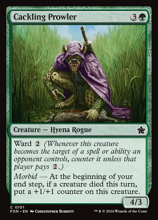 2024 Foundations Cackling Prowler common #101 common card image