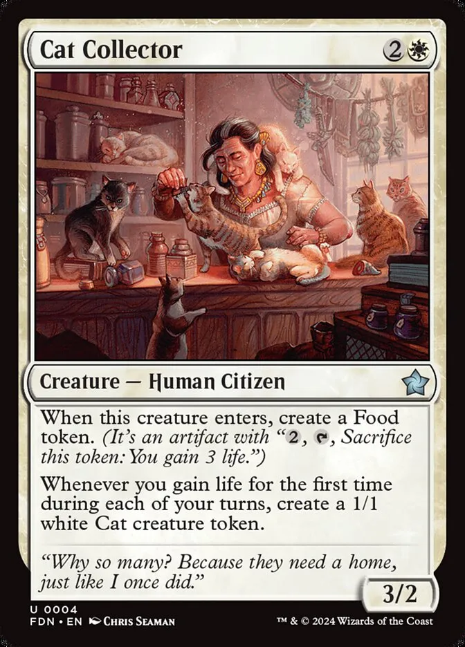 2024 Foundations Cat Collector uncommon #4 uncommon card image