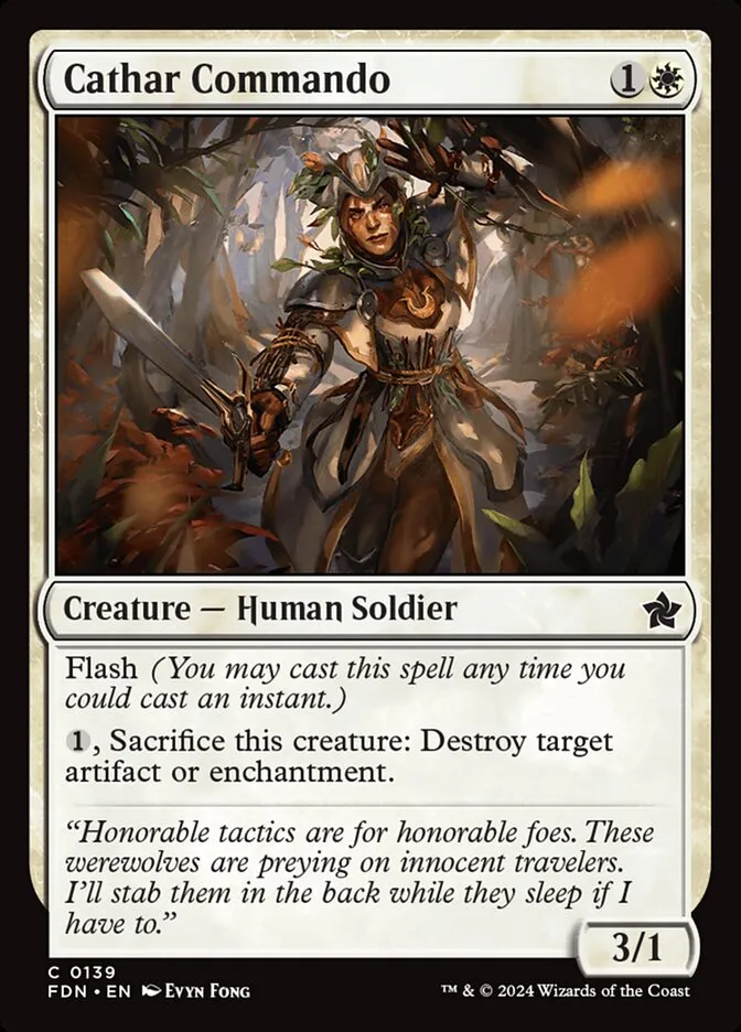 2024 Foundations Cathar Commando common #139 common card image