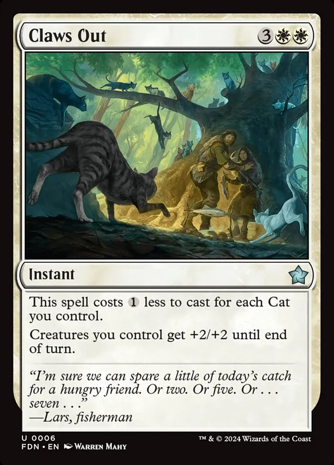 2024 Foundations Claws Out [Foil] uncommon #6 uncommon card image