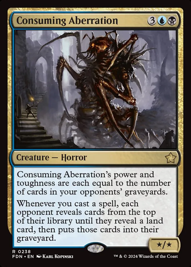 2024 Foundations Consuming Aberration rare #238 rare card image