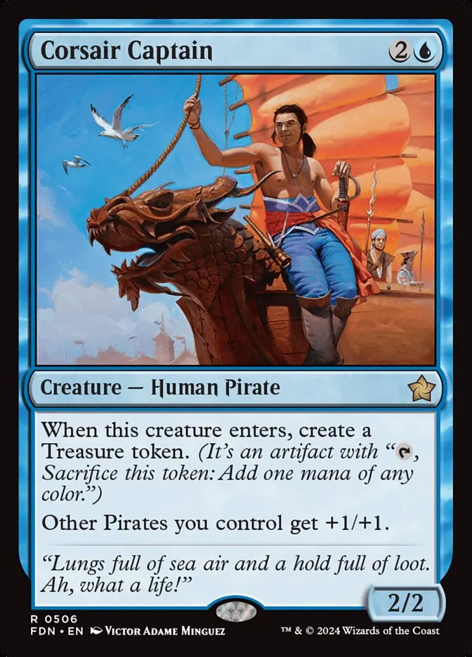 2024 Foundations Corsair Captain #506 rare card image