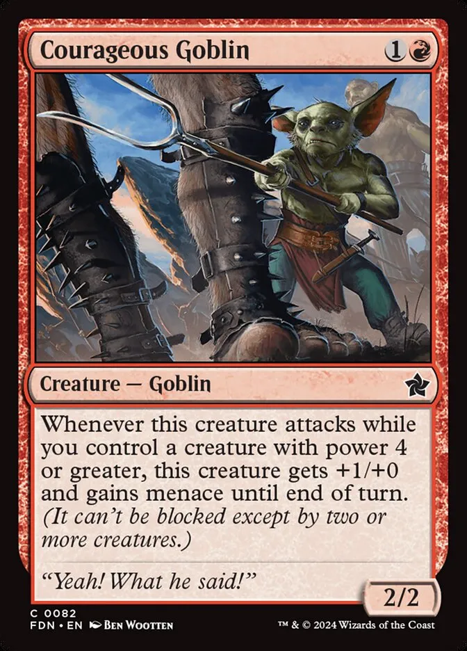 2024 Foundations Courageous Goblin common #82 common card image