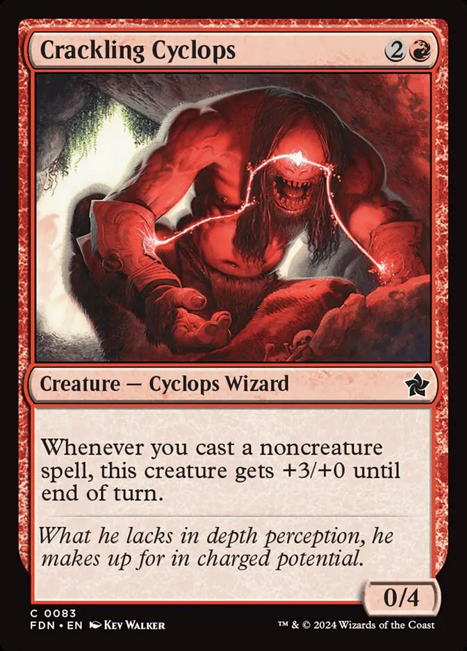 2024 Foundations Crackling Cyclops common #83 common card image