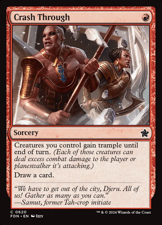 2024 Foundations Crash Through common #620 common card image