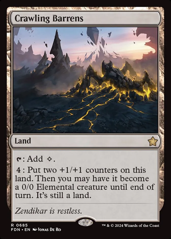 2024 Foundations Crawling Barrens #685 rare card image