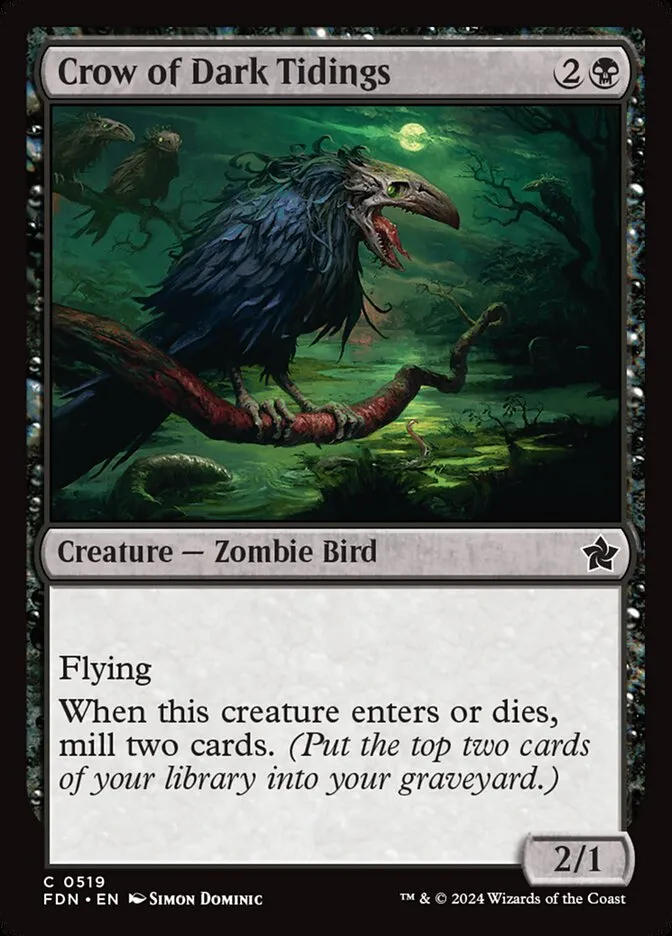 2024 Foundations Crow of Dark Tidings #519 common card image