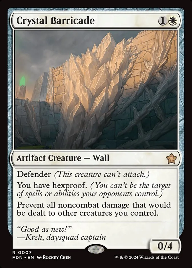 2024 Foundations Crystal Barricade #7 rare card image