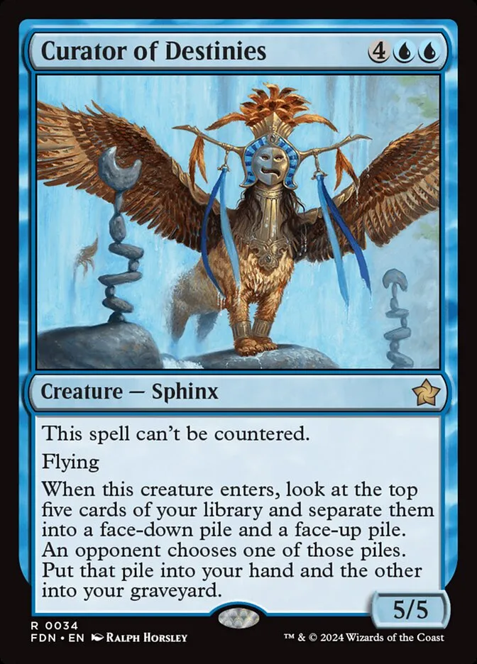 2024 Foundations Curator of Destinies #34 rare card image