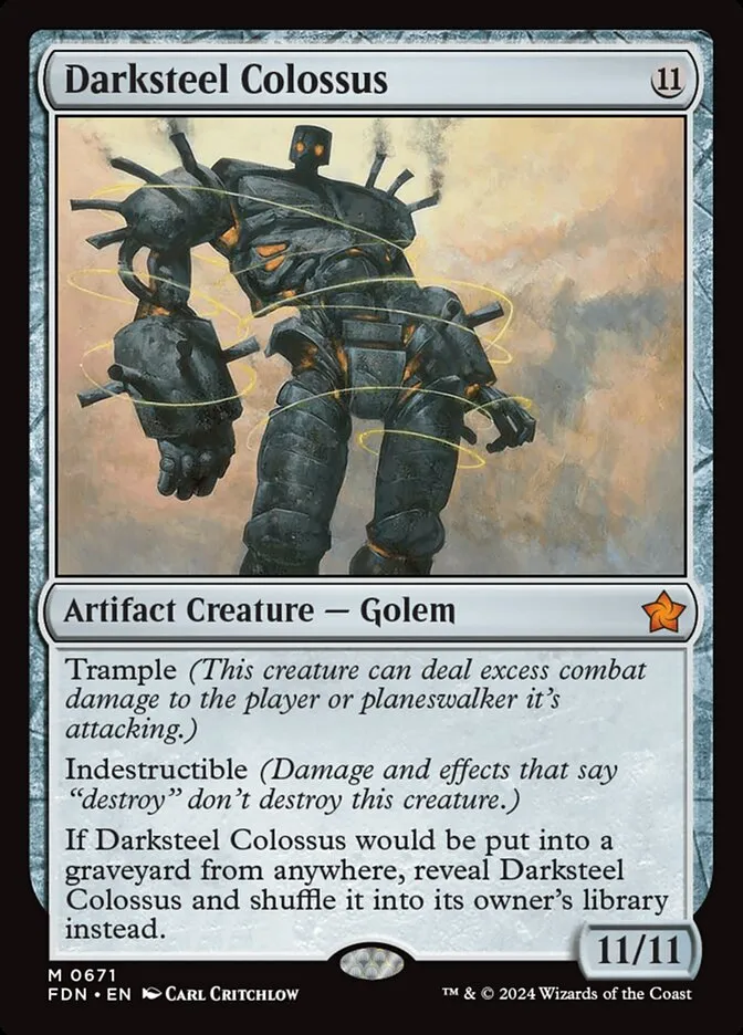 2024 Foundations Darksteel Colossus #671 mythic card image