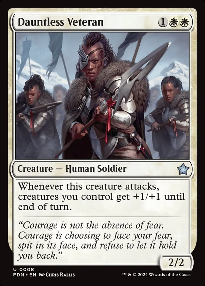 2024 Foundations Dauntless Veteran uncommon #8 uncommon card image