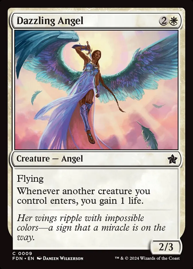2024 Foundations Dazzling Angel common #9 common card image