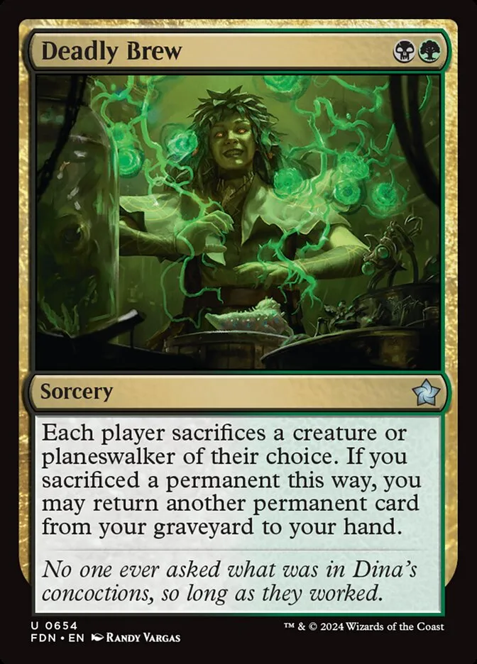 2024 Foundations Deadly Brew uncommon #654 uncommon card image