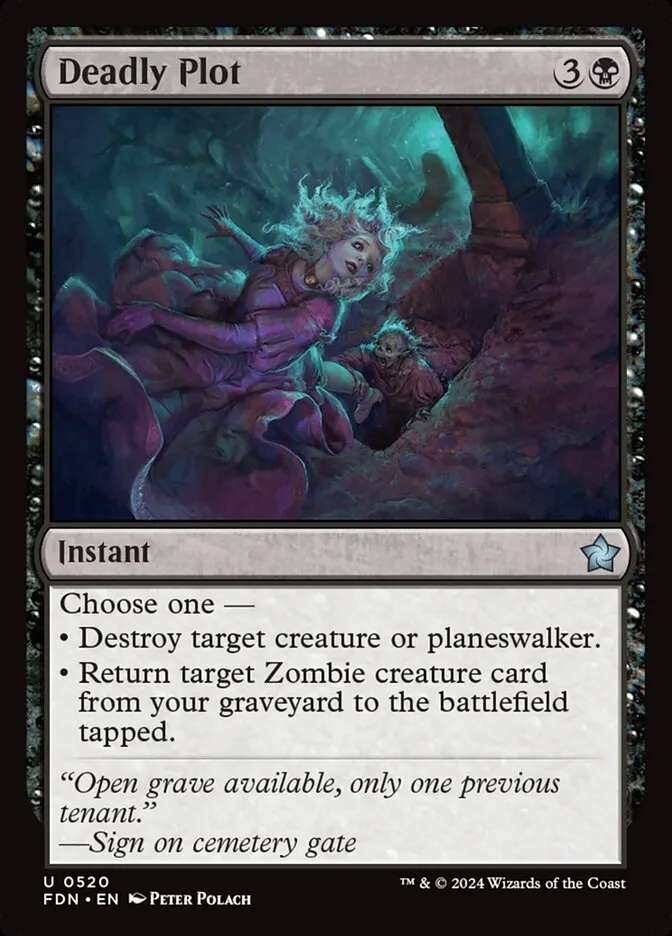 2024 Foundations Deadly Plot uncommon #520 uncommon card image