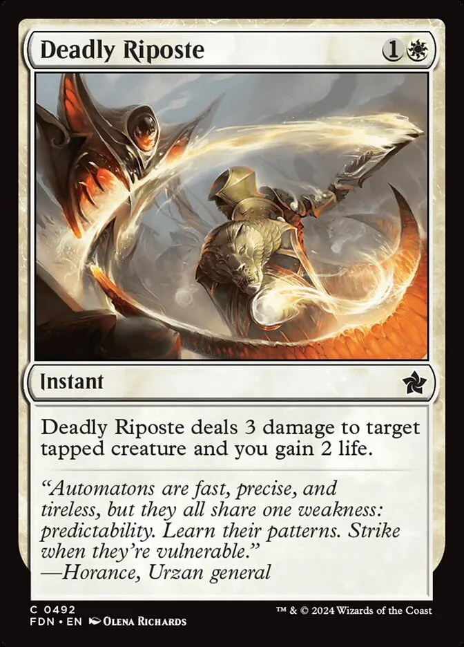 2024 Foundations Deadly Riposte common #492 common card image