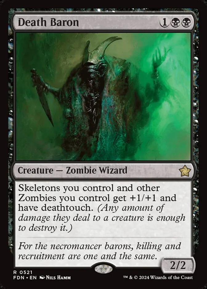 2024 Foundations Death Baron #521 rare card image