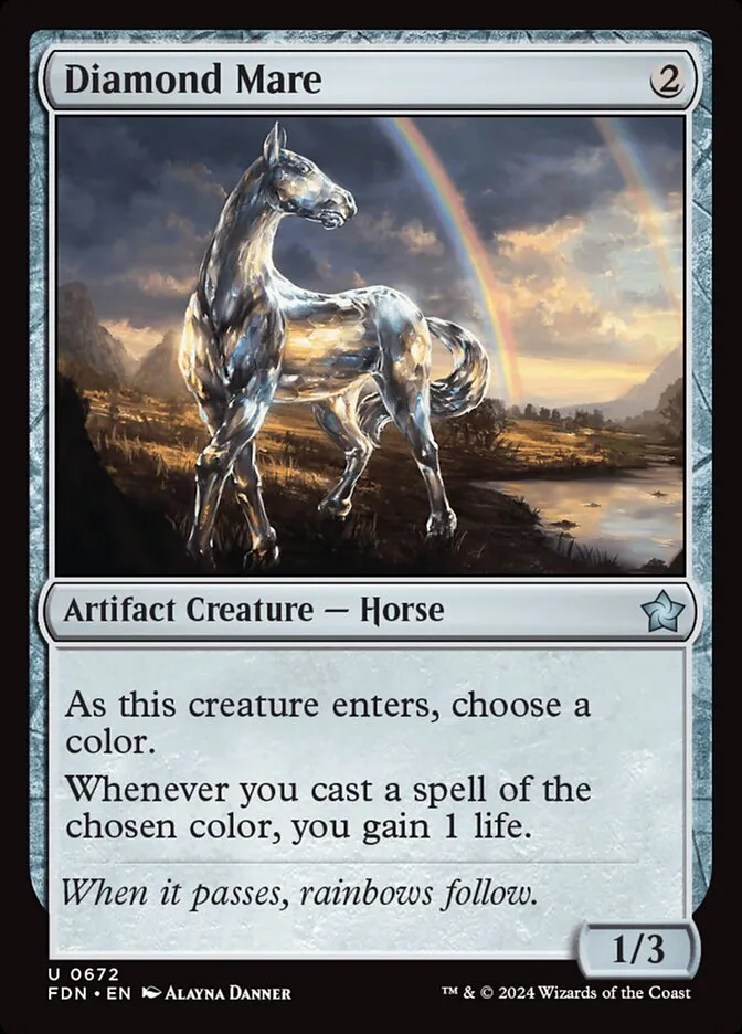 2024 Foundations Diamond Mare uncommon #672 uncommon card image