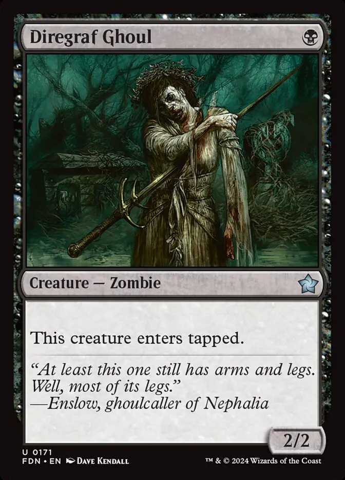 2024 Foundations Diregraf Ghoul #171 uncommon card image