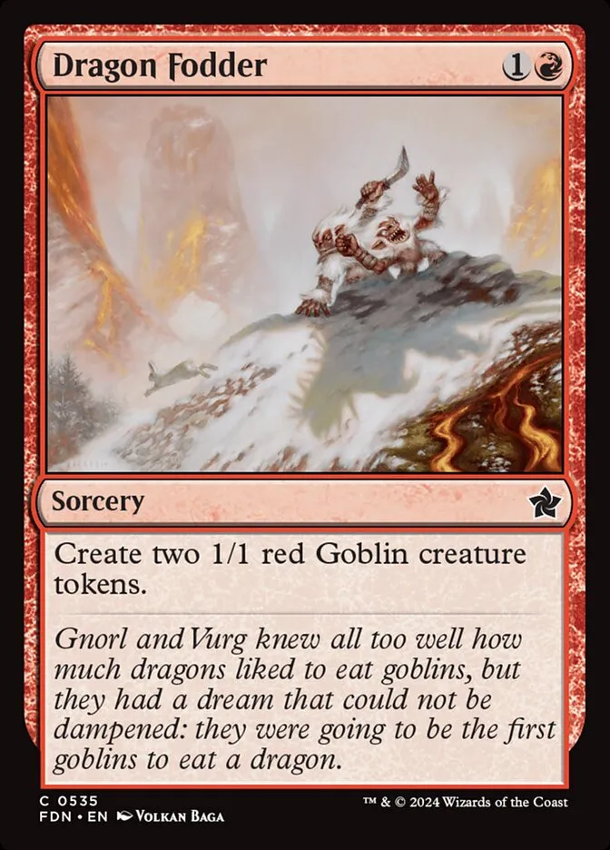 2024 Foundations Dragon Fodder common #535 common card image