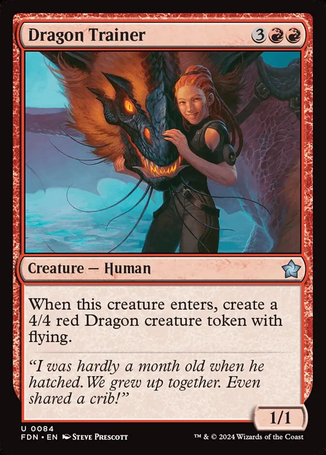 2024 Foundations Dragon Trainer uncommon #84 uncommon card image