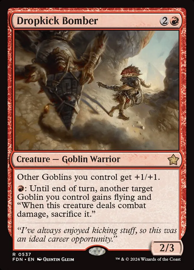 2024 Foundations Dropkick Bomber rare #537 rare card image