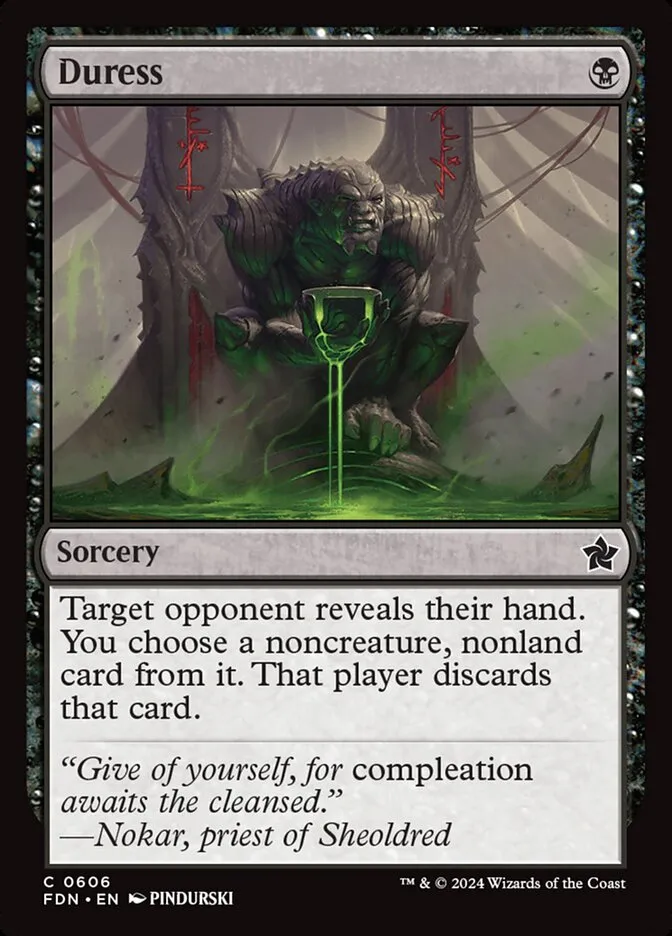 2024 Foundations Duress common #606 common card image