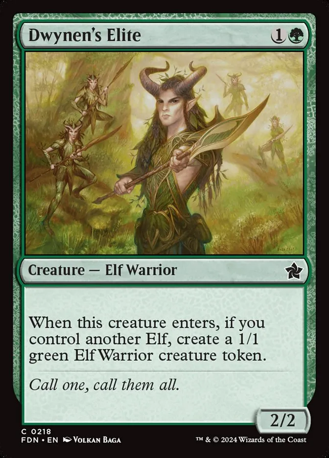 2024 Foundations Dwynen's Elite [Foil] common #218 common card image