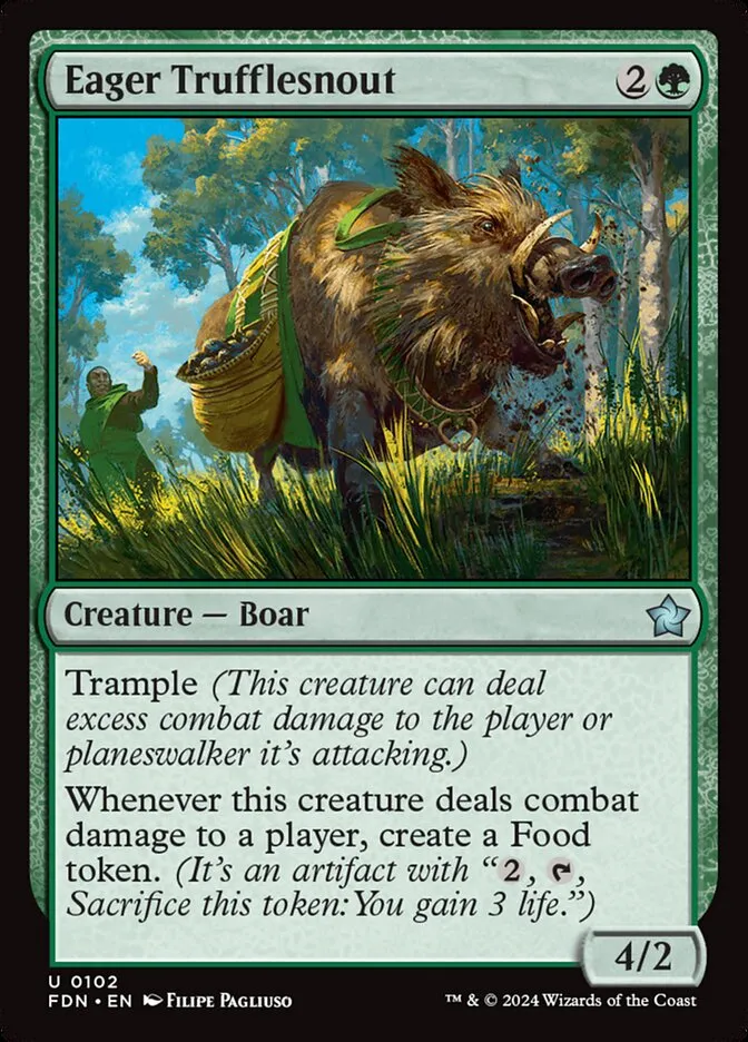 2024 Foundations Eager Trufflesnout uncommon #102 uncommon card image
