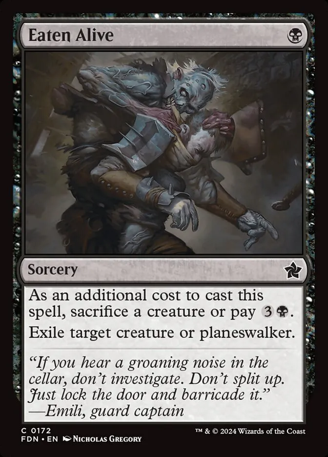 2024 Foundations Eaten Alive common #172 common card image