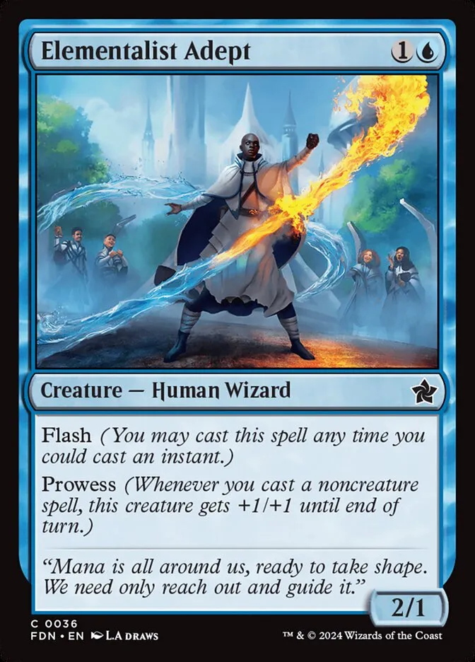 2024 Foundations Elementalist Adept [Foil] common #36 common card image