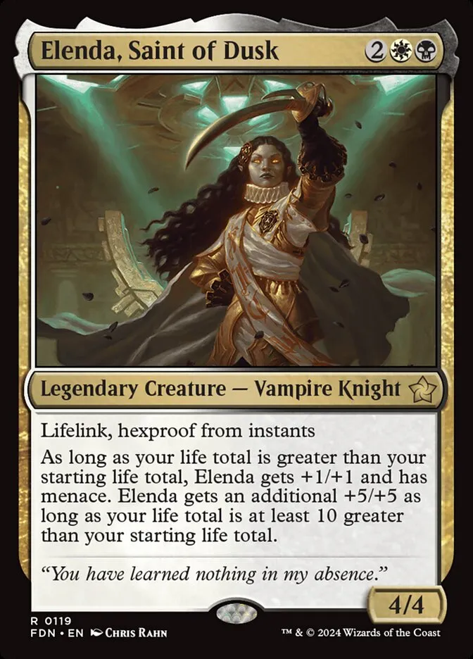 2024 Foundations Elenda, Saint of Dusk #119 rare card image