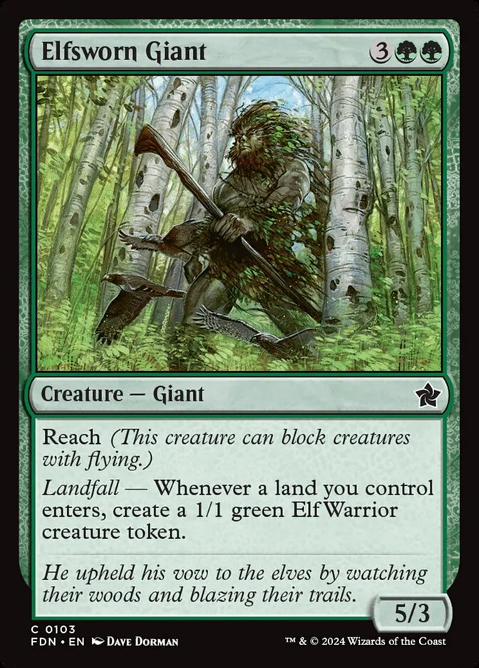 2024 Foundations Elfsworn Giant common #103 common card image