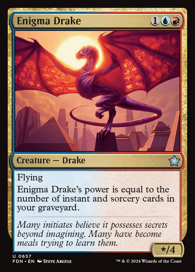 2024 Foundations Enigma Drake uncommon #657 uncommon card image