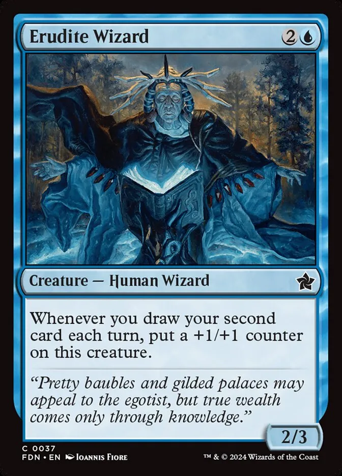 2024 Foundations Erudite Wizard common #37 common card image