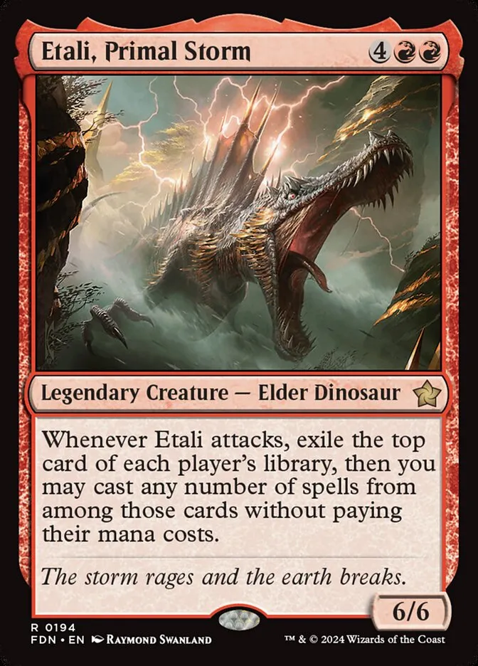 2024 Foundations Etali, Primal Storm #194 rare card image
