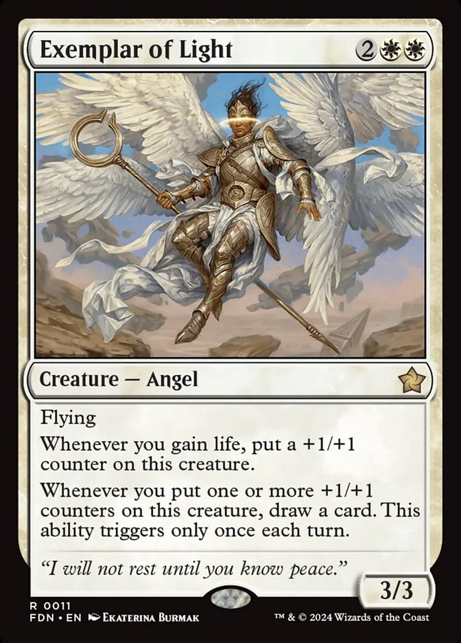2024 Foundations Exemplar of Light #11 rare card image