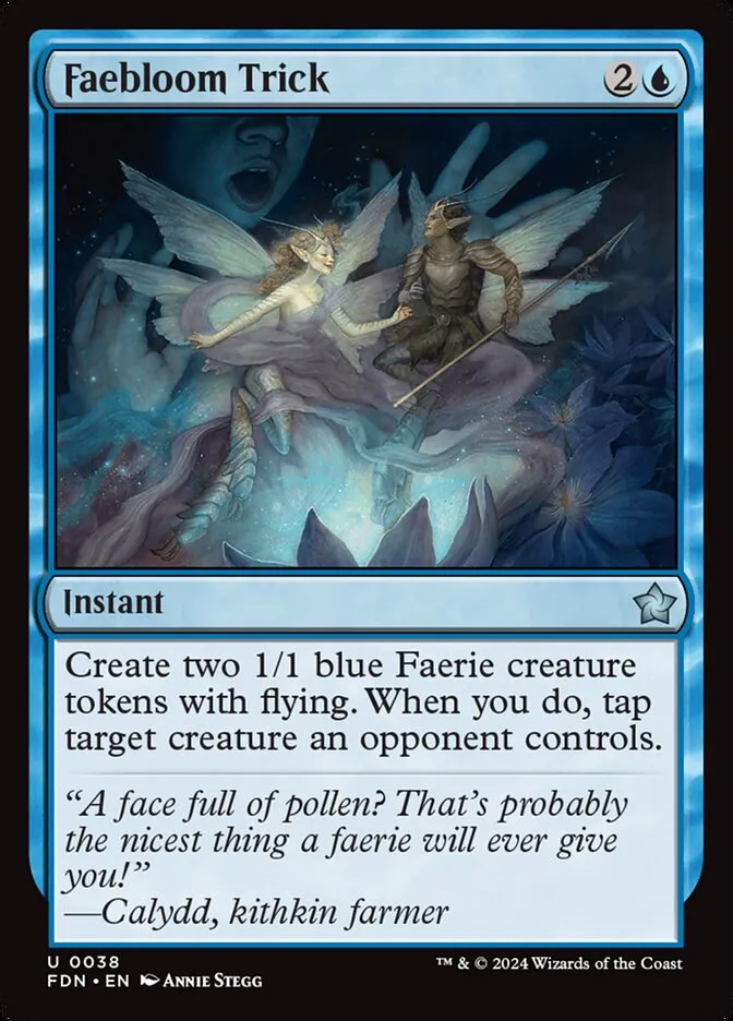 2024 Foundations Faebloom Trick uncommon #38 uncommon card image