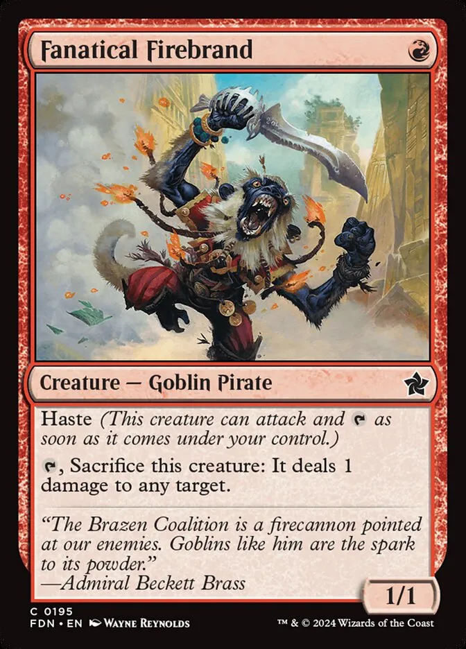 2024 Foundations Fanatical Firebrand common #195 common card image