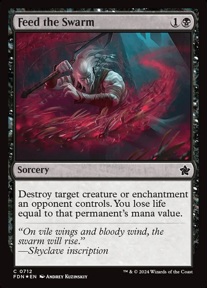 2024 Foundations Feed the Swarm common #712 common card image