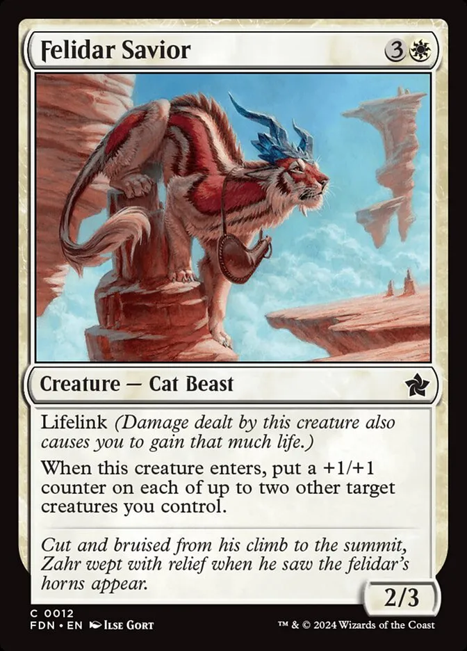 2024 Foundations Felidar Savior common #12 common card image