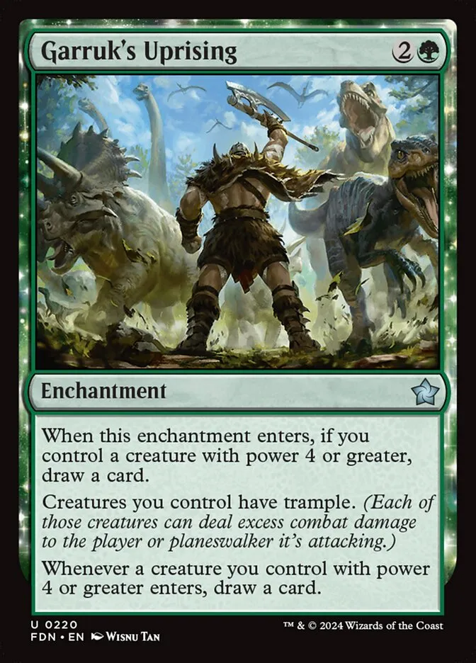 2024 Foundations Garruk's Uprising #220 uncommon card image