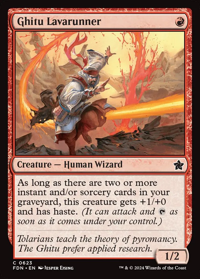 2024 Foundations Ghitu Lavarunner #623 common card image