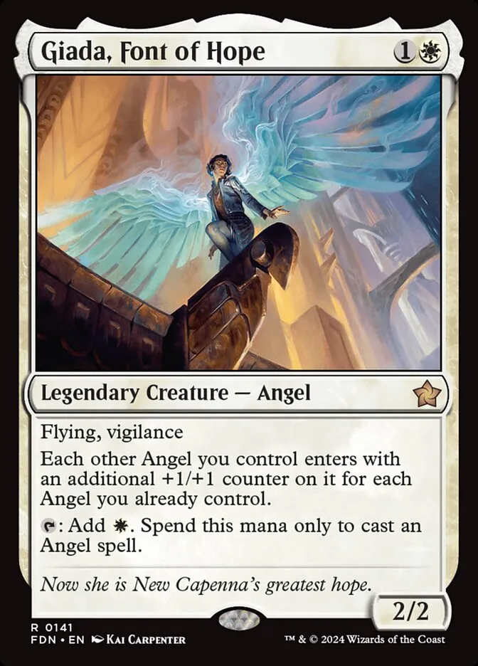 2024 Foundations Giada, Font of Hope #141 rare card image