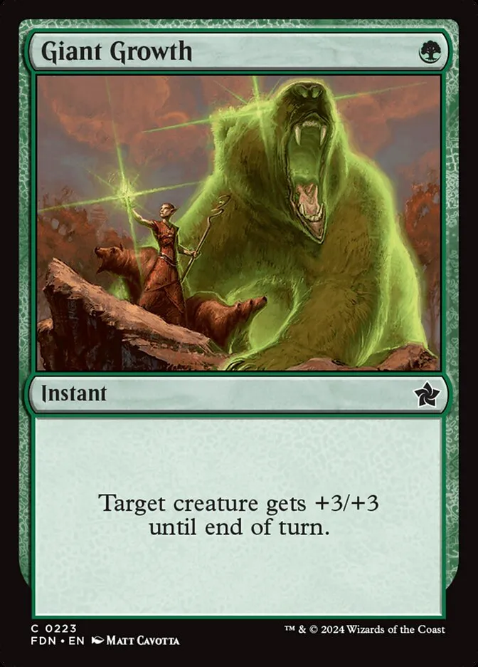 2024 Foundations Giant Growth common #223 common card image