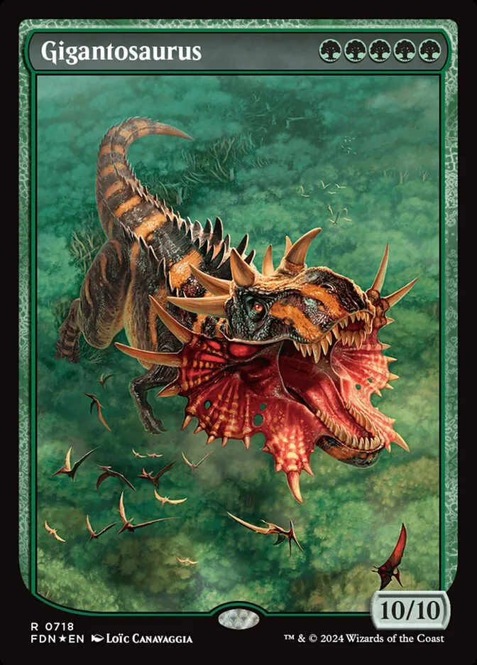 2024 Foundations Gigantosaurus #718 rare card image