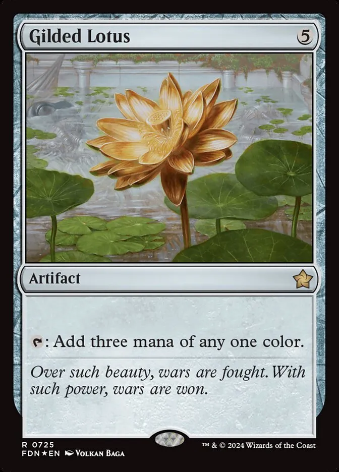 2024 Foundations Gilded Lotus #725 rare card image